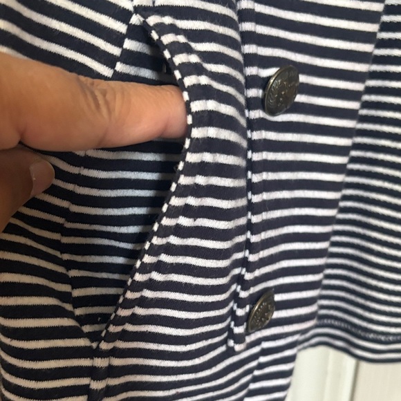 Tommy Hilfiger Striped Blazer with Button Accents - Picture 4 of 7